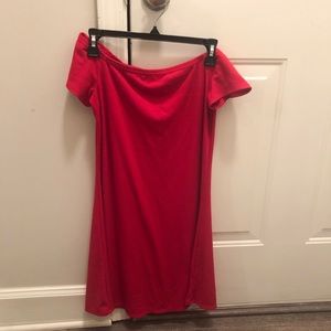 Red medium off the shoulder dress